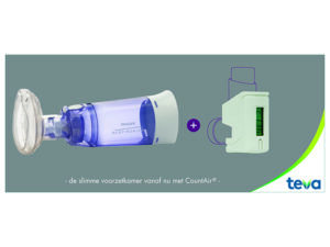 OptiChamber Daimond voorzetkamer - CountAir dosisteller - LiteTouch gezichtsmasker small